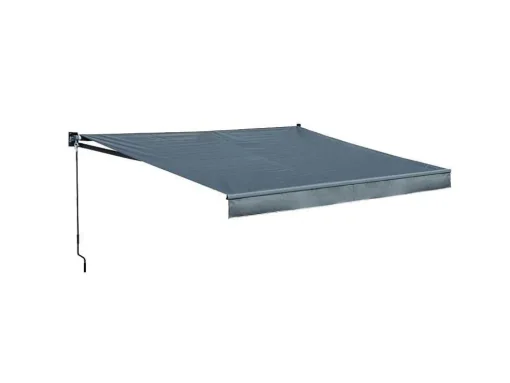 Toldo Saule 3,95 3M - Tecido Antracite E Estrutura Cinzenta