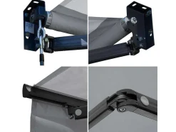 Toldo Saule 2,95 2,5M - Tecido Cinzento E Estrutura Cinzenta