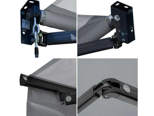 Toldo Saule 2,95 2,5M - Tecido Cinzento E Estrutura Cinzenta