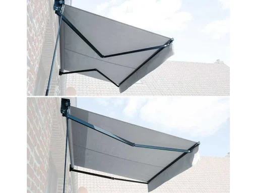 Toldo Saule 2,95 2,5M - Tecido Cinzento E Estrutura Cinzenta