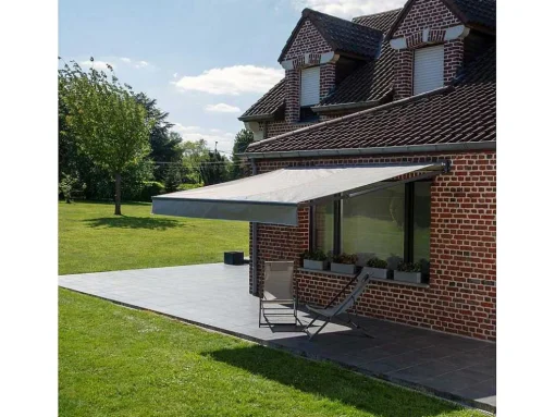Toldo Saule 2,95 2,5M - Tecido Cinzento E Estrutura Cinzenta