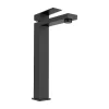Torneira Misturadora Mecanica Quadrada Em Inox Escovado Preto Mate A31 Cm - Canilas