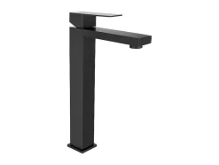 Torneira Misturadora Mecanica Quadrada Em Inox Escovado Preto Mate A31 Cm - Canilas
