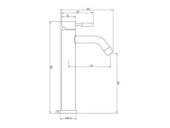 Torneira Misturadora Mecanica Arredondada Em Inox Cor Niquel Escovado A29,6 Cm - Salavan
