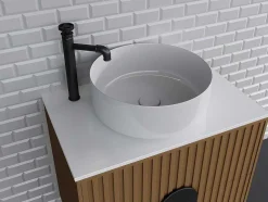 Torneira Misturadora Mecanica Sobrelevada A30,3 Cm Preto Mate - Kodva