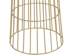 Vaso De Ornamentacao Filiforme Em Metal D. 30 X A. 71 Cm Dourado - Cemoro