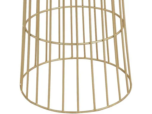 Vaso De Ornamentacao Filiforme Em Metal D. 30 X A. 71 Cm Dourado - Cemoro