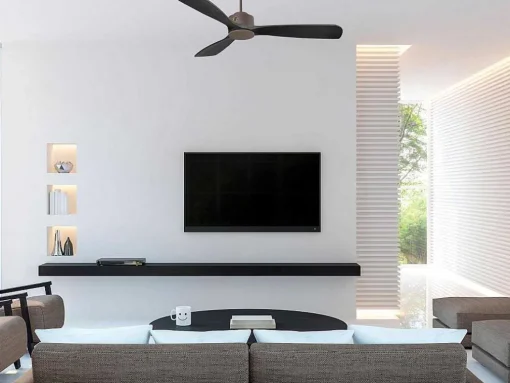 Ventilador De Tecto O132 Cm Com Wifi Reversivel Hypersilence