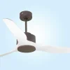 Ventilador De Tecto Reversivel Termostato Regulavel Termostato Wifi Motor Dc Tectos Inclinados Controlo Remoto Adaptador De Luz De Tres Tons 2/3 Laminas Memória Hipersilenciosa