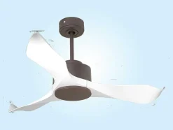 Ventilador De Tecto Reversivel Termostato Regulavel Termostato Regulavel Wifi Motor Dc Tectos Inclinados 2/3 Laminas Memória Hypersilence