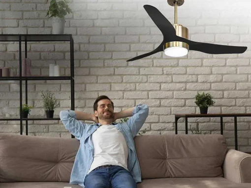 Ventilador De Tecto Reversivel Termostato Regulavel Termostato Wifi Motor Dc Tectos Inclinados Controlo Remoto Adaptador De Luz De Tres Tons 2/3 Laminas Memória Hipersilenciosa