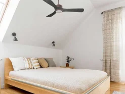 Ventilador De Tecto Reversivel Termostato Regulavel Termostato Wifi Motor Dc Tectos Inclinados Controlo Remoto Luz De Tres Tons Memória Hipersilenciosa
