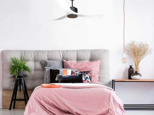 Ventilador De Tecto Reversivel Termostato Regulavel Termostato Wifi Motor Dc Tectos Inclinados Controlo Remoto Luz De Tres Tons Memória Hipersilenciosa