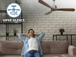 Ventilador De Tecto Wifi Com Motor Dc Controlo Remoto Hypersilence Fullwood Memory