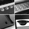 Vesuvio Duo Barbecue A Gas - 3 Queimadores + Plancha 3 Queimadores