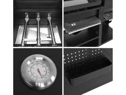 Vesuvio Duo Barbecue A Gas - 3 Queimadores + Plancha 3 Queimadores