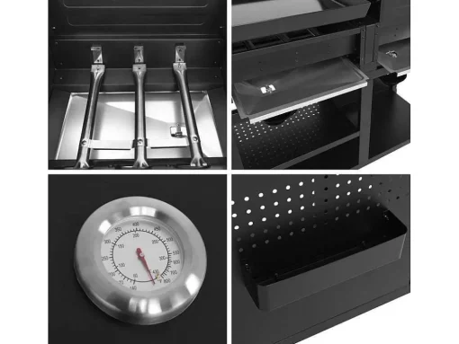 Vesuvio Duo Barbecue A Gas - 3 Queimadores + Plancha 3 Queimadores