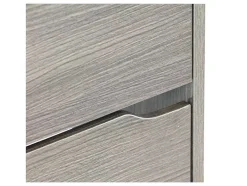 Wehome - Sapateira 4 Portas Com Puxadores Retrateis 63X150 Cm Carvalho Cinza