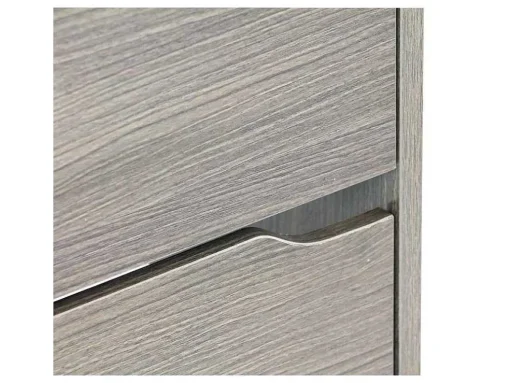 Wehome - Sapateira 4 Portas Com Puxadores Retrateis 63X150 Cm Carvalho Cinza